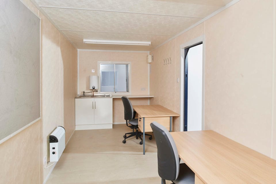 20ft-x-8ft-steel-office-canteen-cabin.jpg 20Ft x 8Ft Steel Office/Canteen Cabin - Image 1