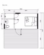 TKS-600 Small Cabin Kit Home (340 sq ft) - Image 3