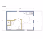 FUA-701 Tiny Wooden Home Kit (364 sq ft) - Image 3