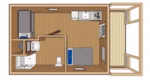 FUA-701 Tiny Wooden Home Kit (364 sq ft) - Image 2
